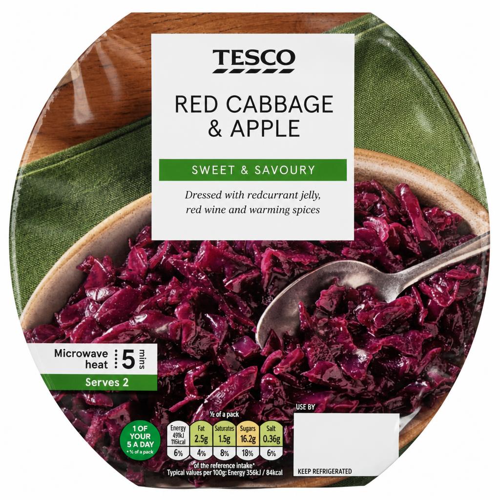 Tesco Red Cabbage & Apple 300G
