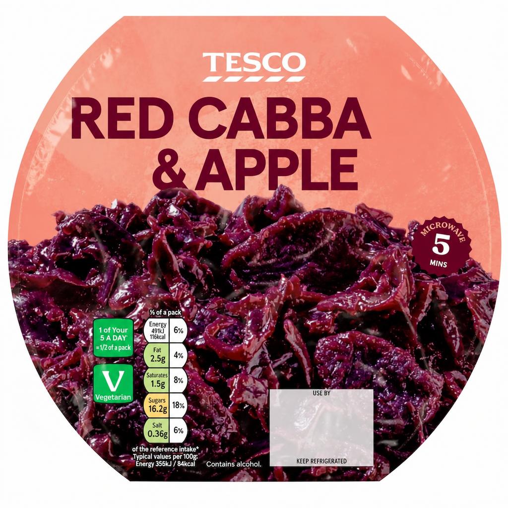 Tesco Red Cabbage & Apple 300G