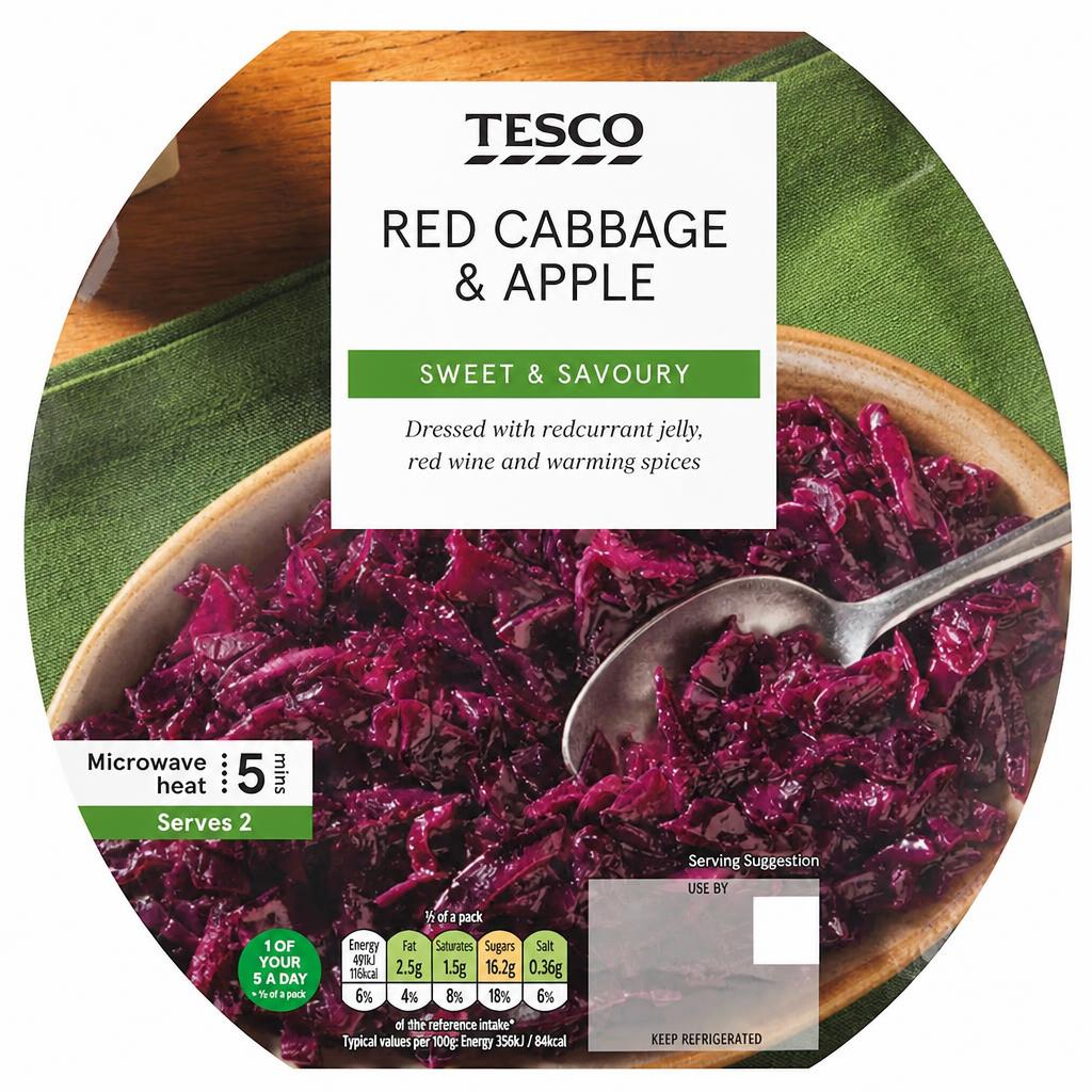 Tesco Red Cabbage & Apple 300G