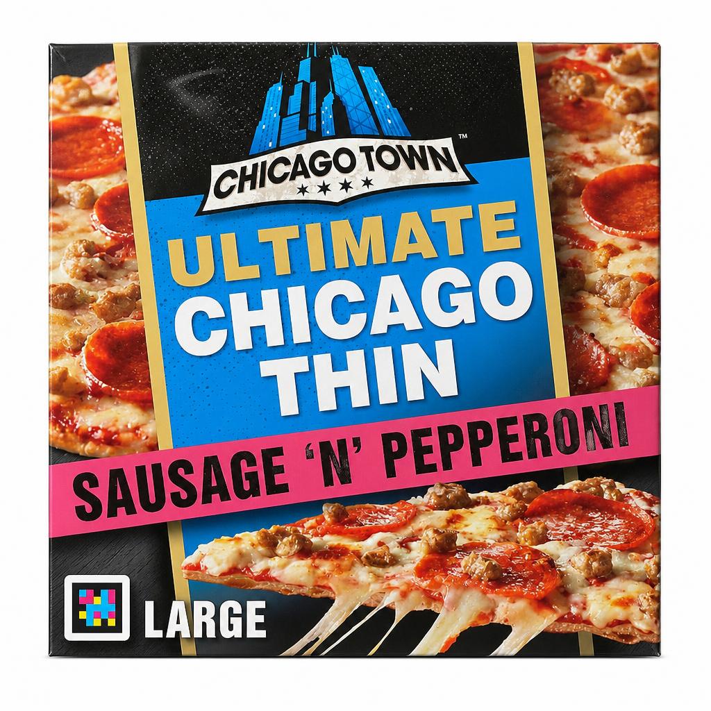 Chicago Town Ultimate Chicago Thin Sausage & Pepperoni Large Pizza