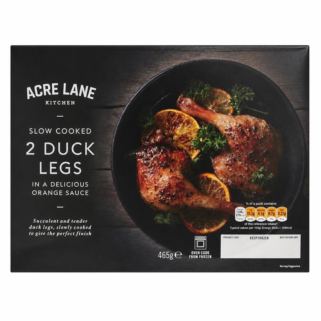 Acre Lane 2 Slow Cooked Duck Legs In Orange Sauce 465G