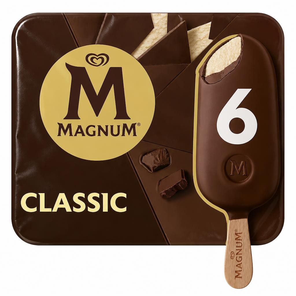Magnum Classic Ice Cream Sticks 6x100ml