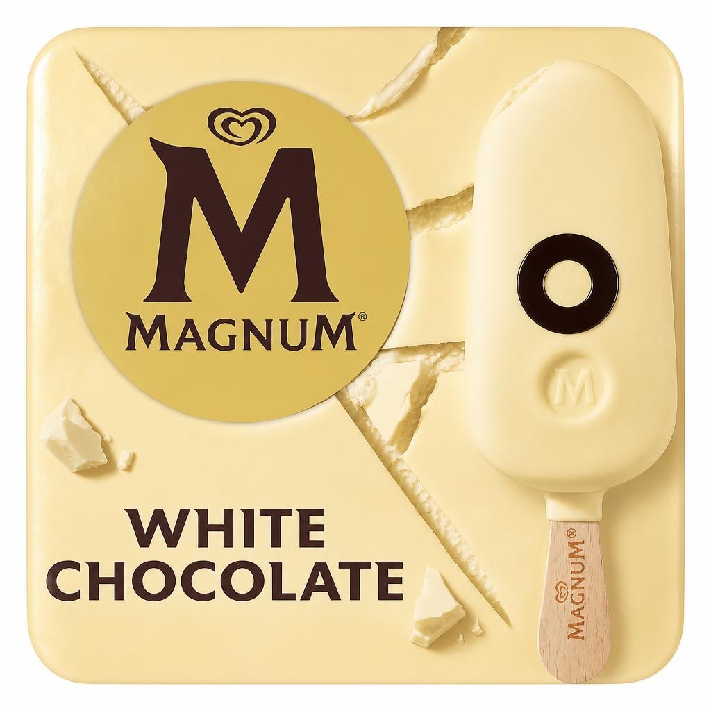 Magnum White Chocolate Ice Cream Sticks 6x100ml