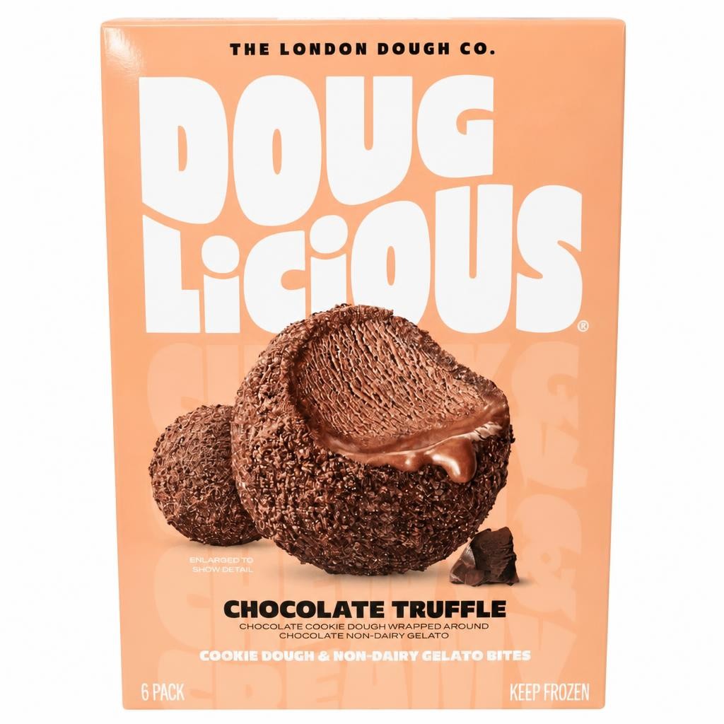 Doughlicious Chocolate Truffle Cookie Dough & Gelato Bites 6 x 34g