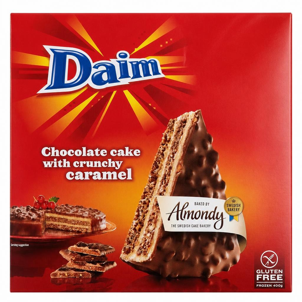 Daim Chocolate Cake with Crunchy Caramel 400g