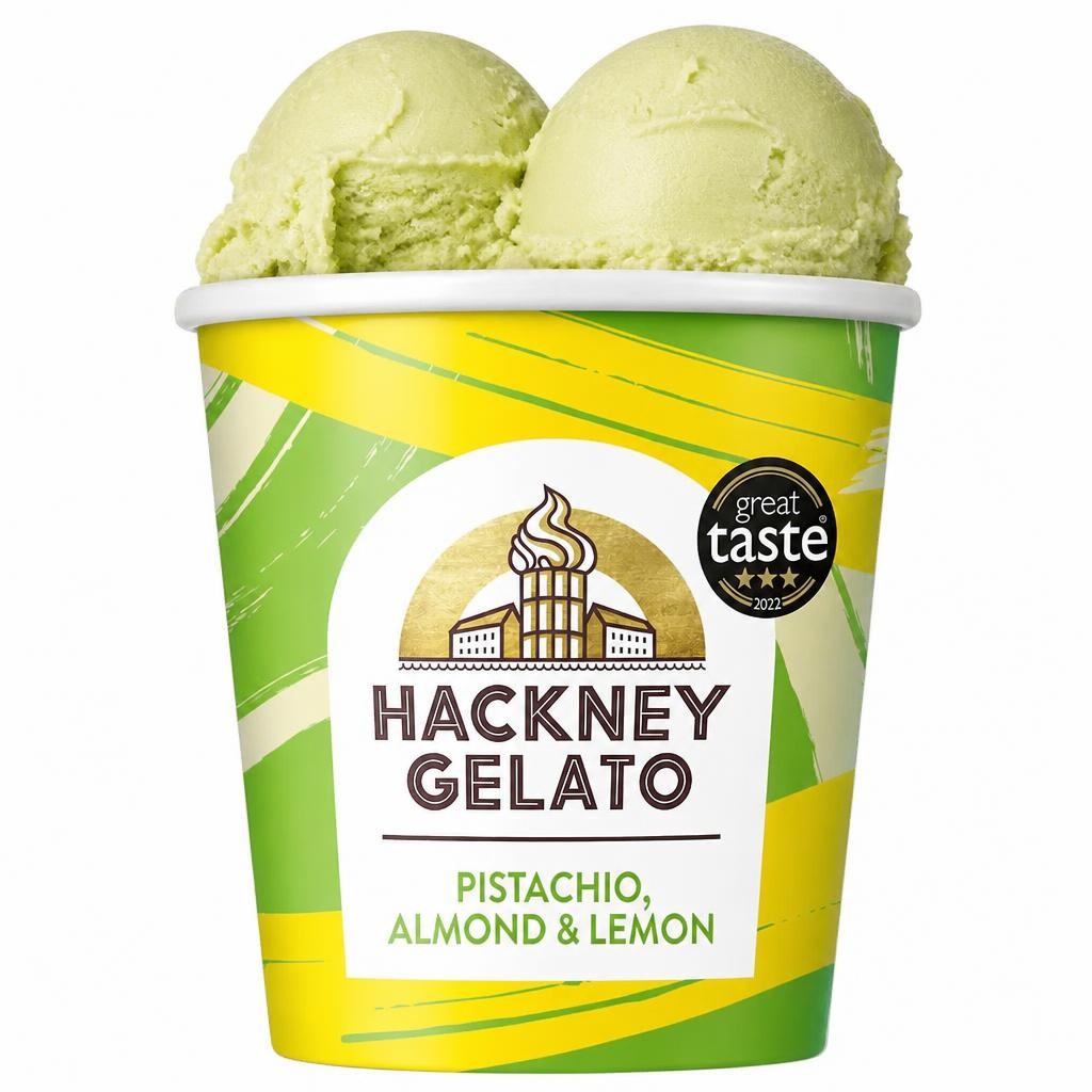 Hackney Gelato Pistachio, Almond & Lemon 460ml