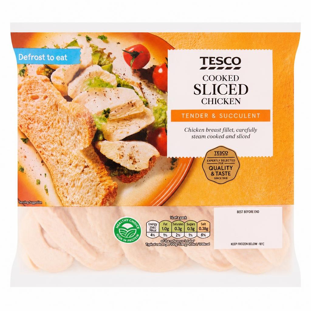 Tesco Cooked Sliced Chicken 340G