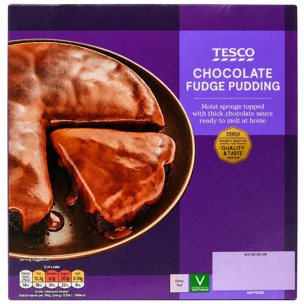 Tesco Hot Chocolate Fudge Cake 450G