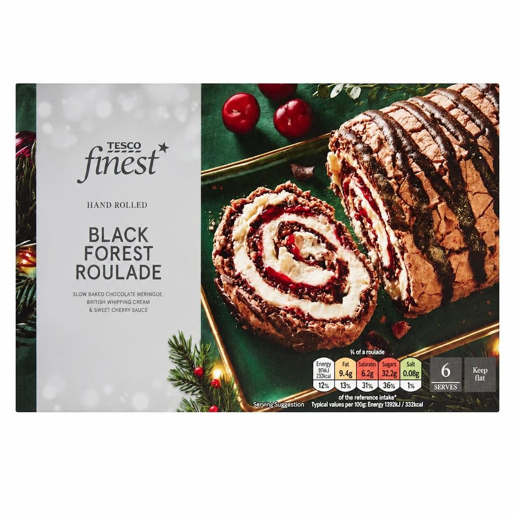 Tesco Finest Limited Edition Black Forest Roulade 420g