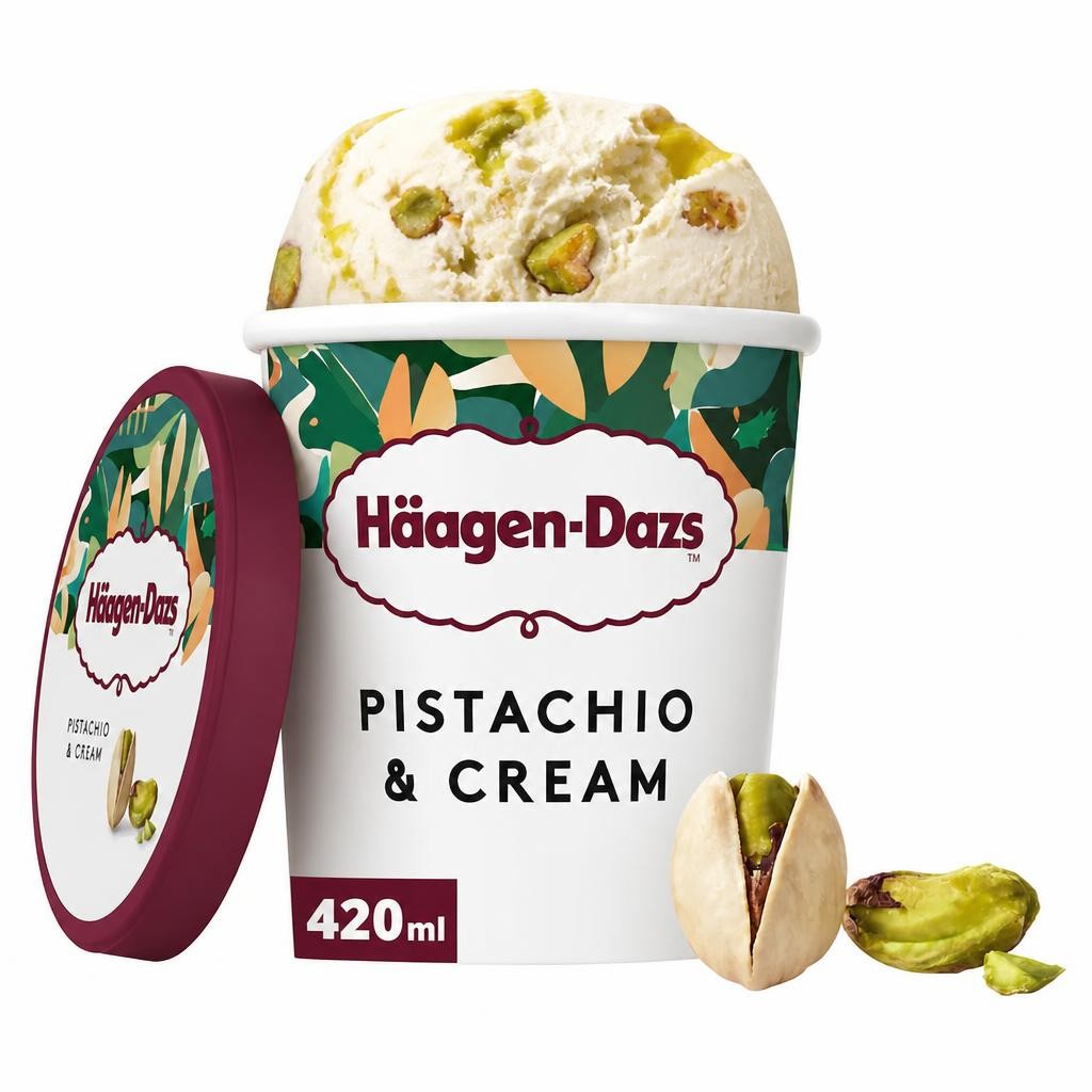Haagen-Dazs Pistachio & Cream Ice Cream Tub 420ml