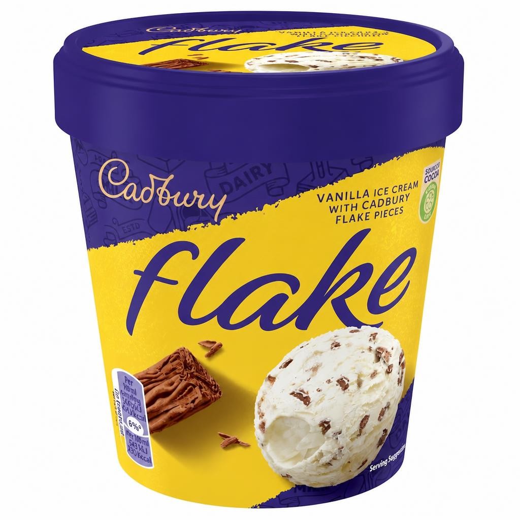 Cadbury Flake Vanilla Ice Cream 425ml
