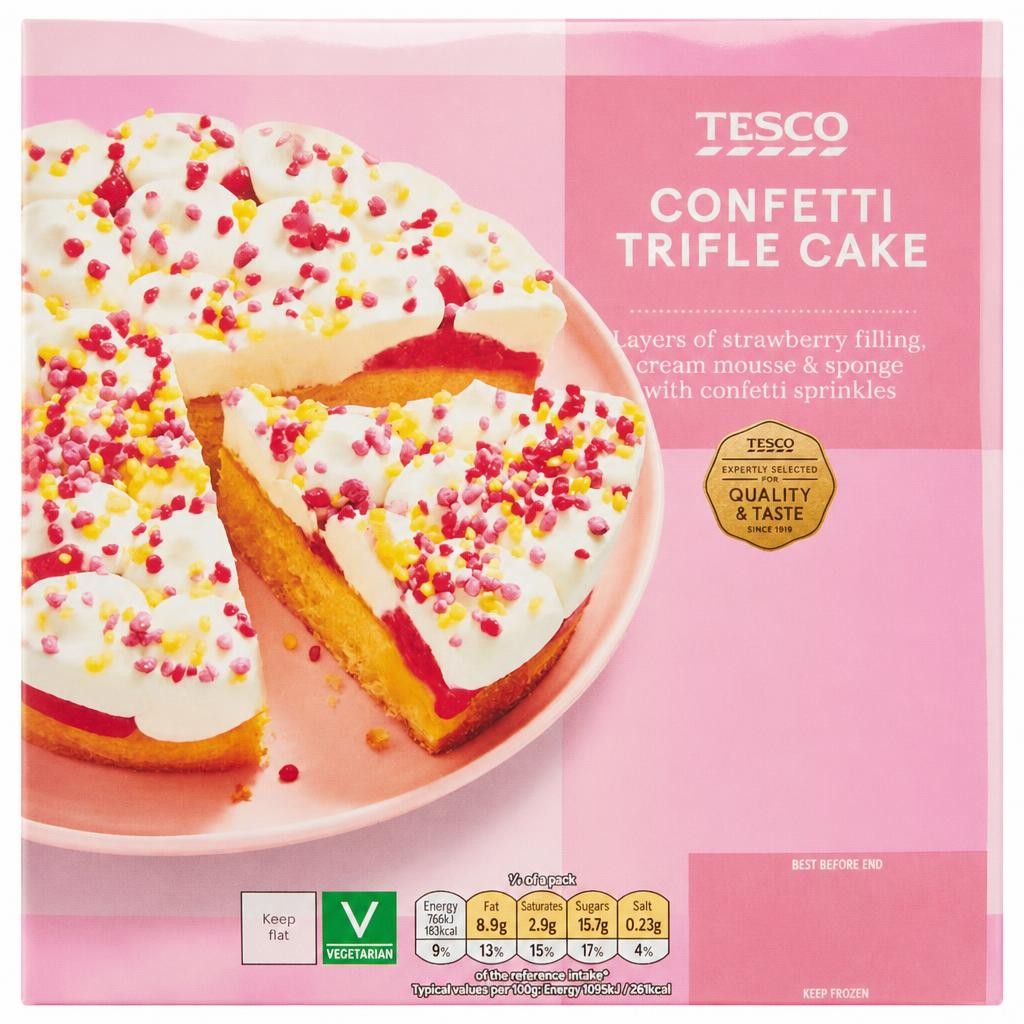 Tesco Confetti Trifle Cake 420g