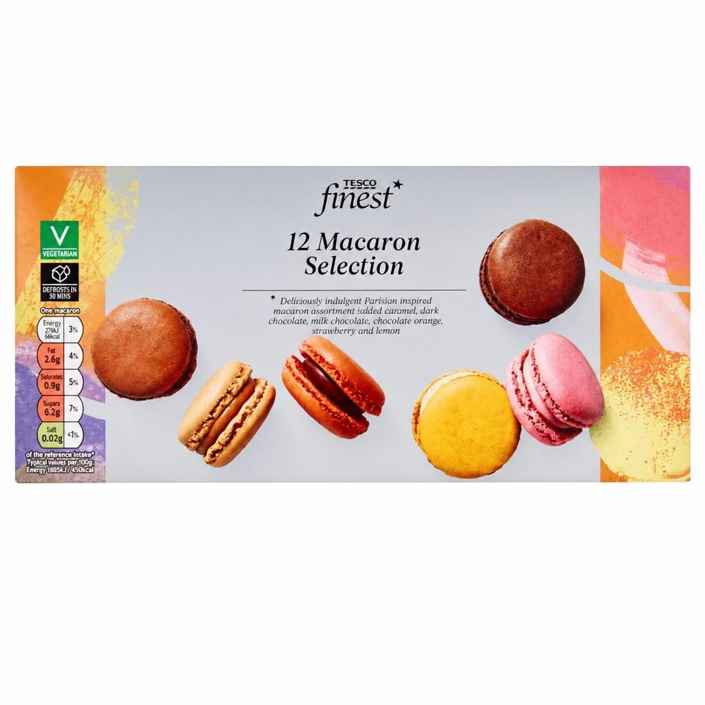 Tesco Finest 12 Macaron Selection 144g