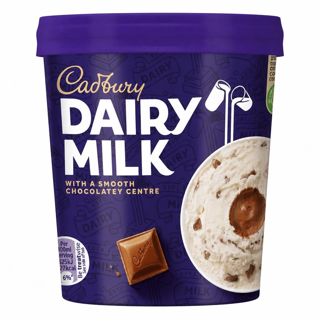 Cadbury Dairy Milk Vanilla Ice Cream 425ml