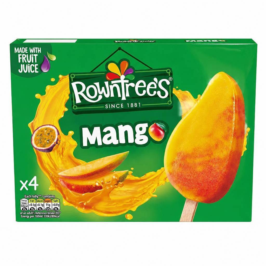 Rowntrees Mango Ice Lollies 4x70ml