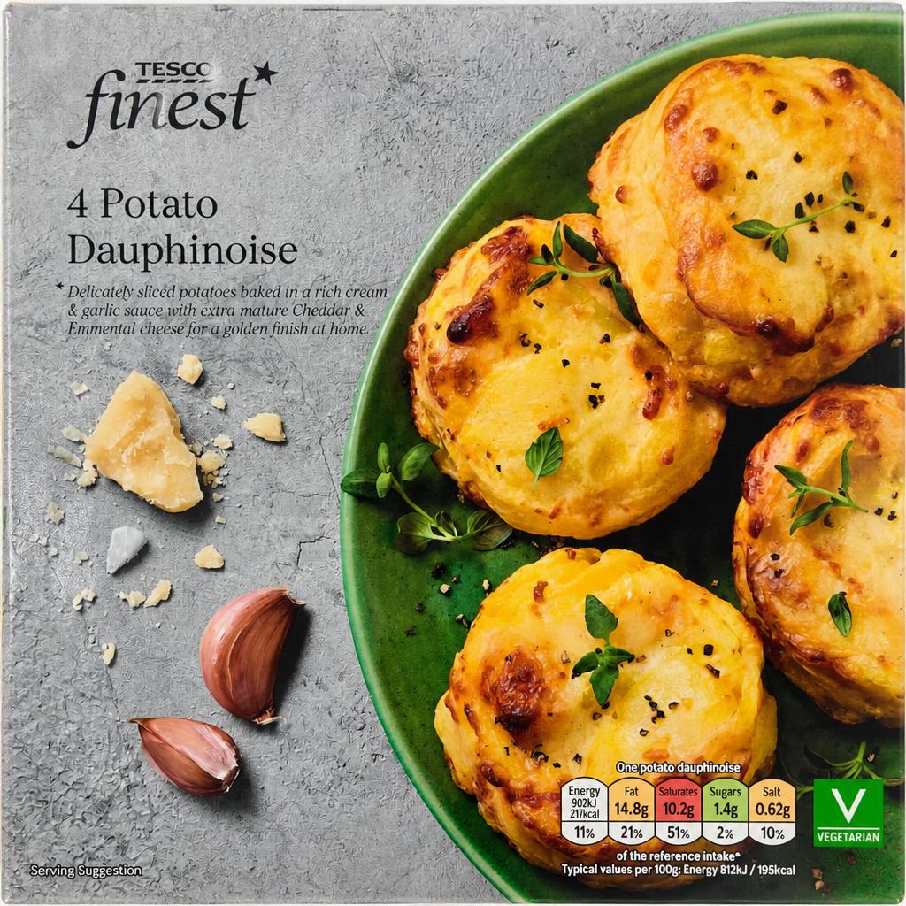 Tesco Finest 4 Potato Dauphinoise 480g