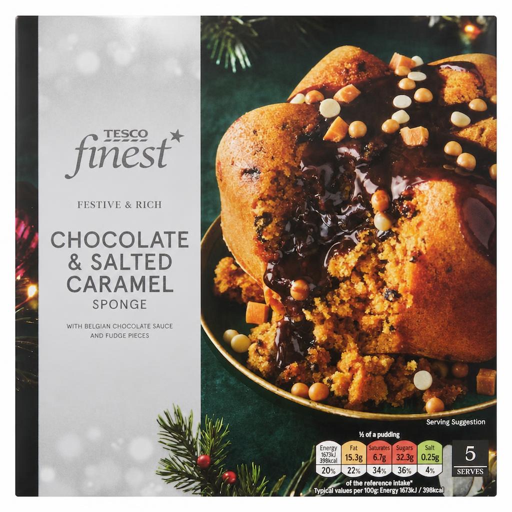 Tesco Finest Chocolate & Caramel Sponge 500g