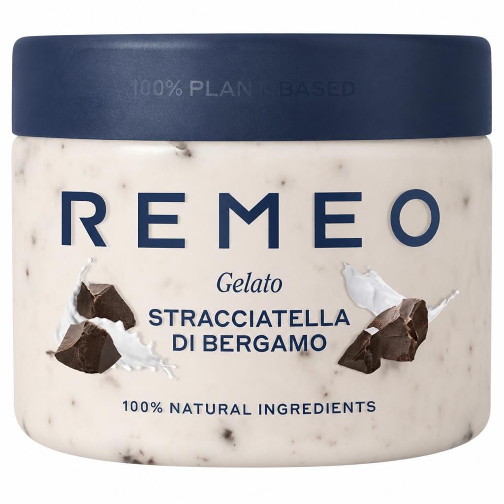 Remeo Gelato Stracciatella Ice Cream 462Ml