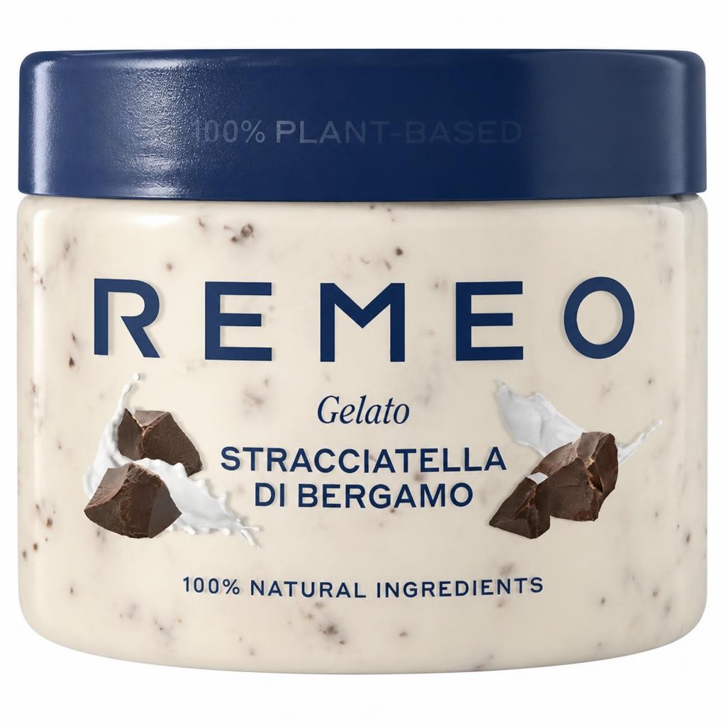 Remeo Gelato Stracciatella Ice Cream 462Ml
