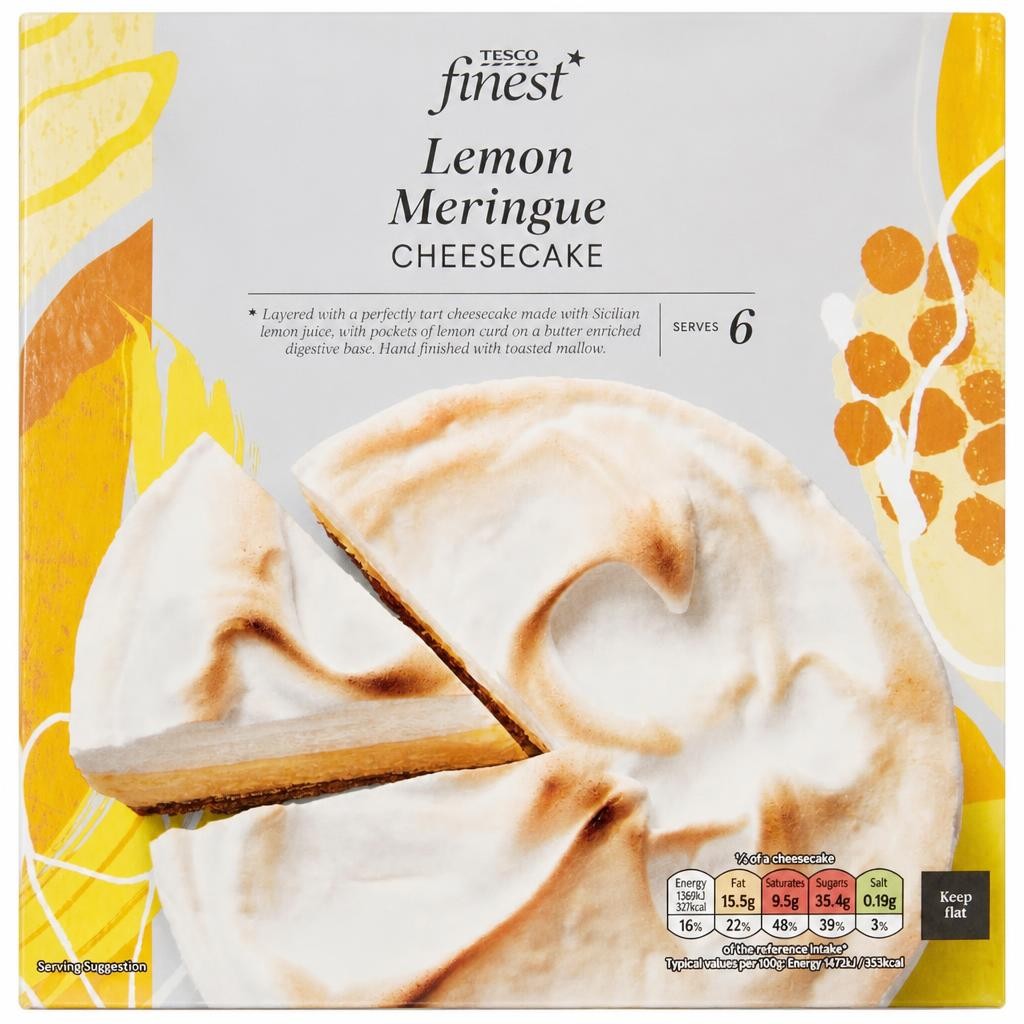 Tesco Finest Lemon Meringue Cheesecake 558g