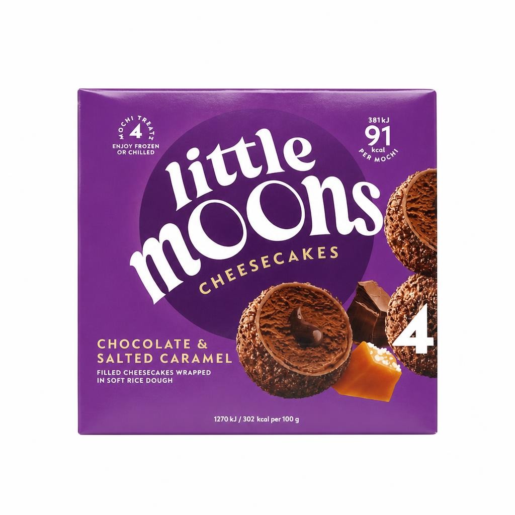 Little Moons Chocolate & Salted Caramel Mochi Cheesecakes 4x30g