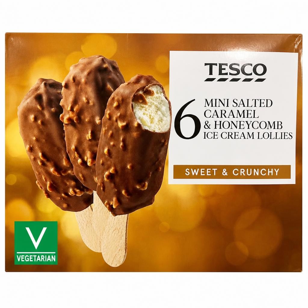 Tesco Mini Salted Caramel & Honeycomb Ice Cream 6x36g