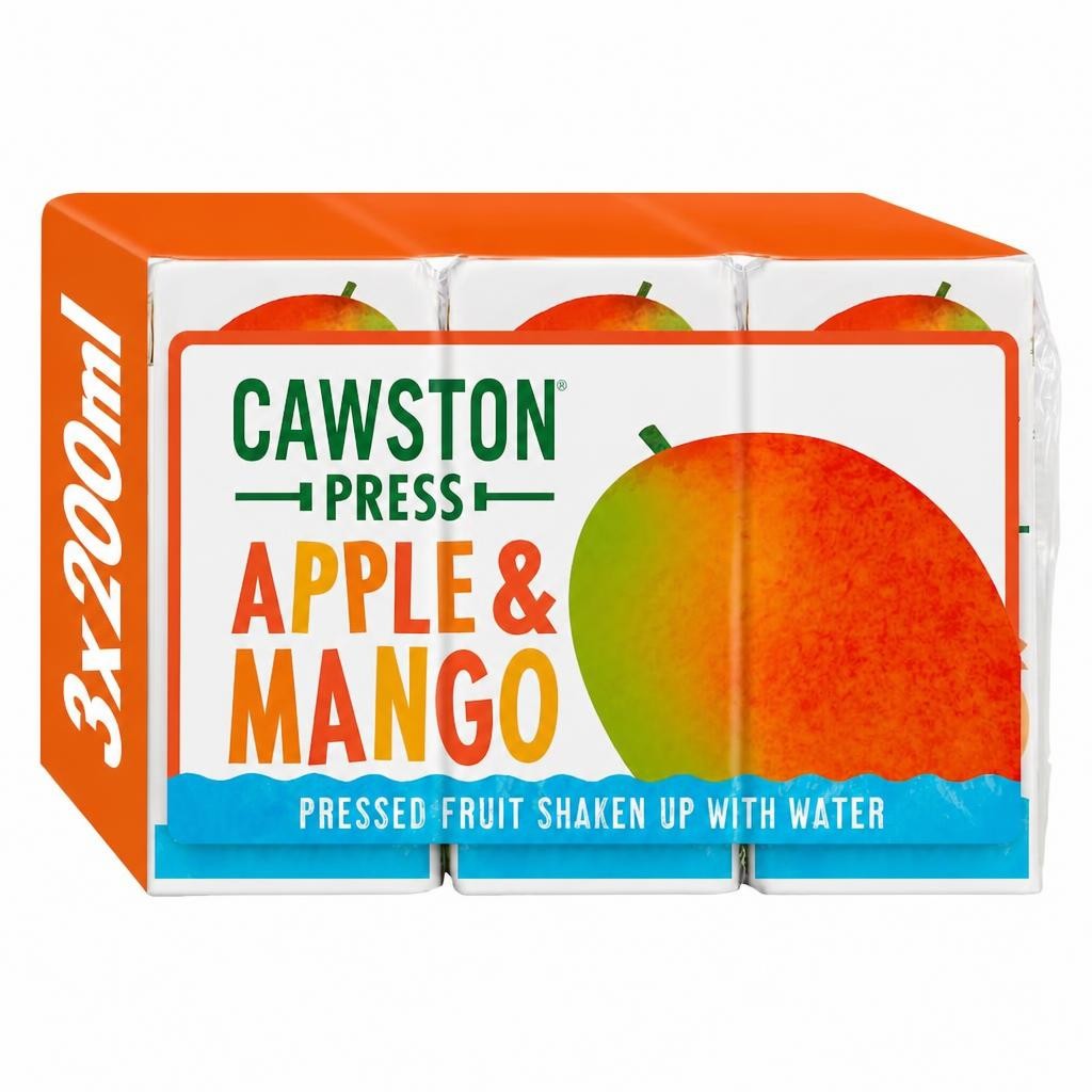 Cawston Press Kids Apple & Mango 3X200ml