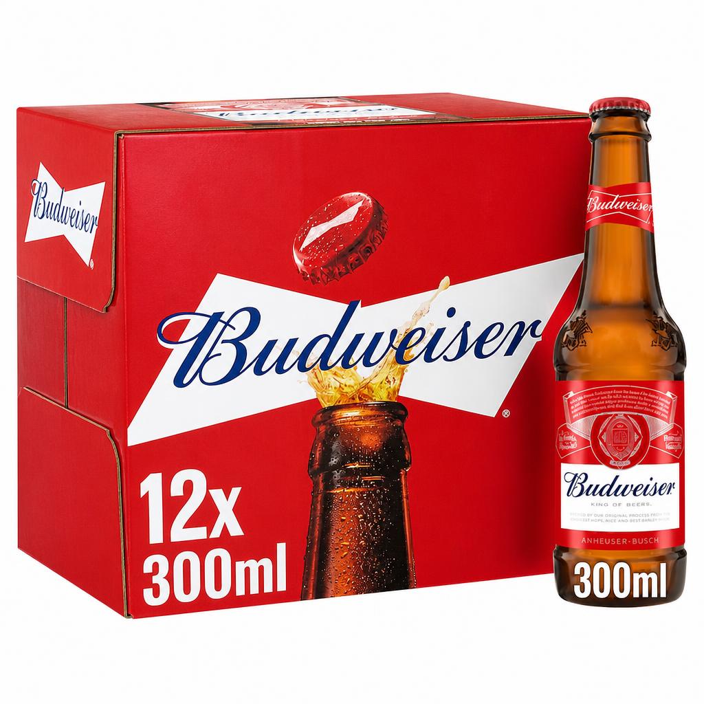Budweiser Lager Beer 12 X 300Ml