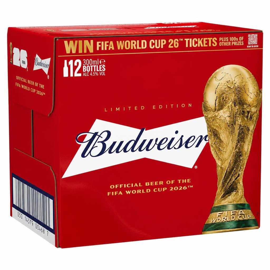 Budweiser Lager Beer 12 X 300Ml