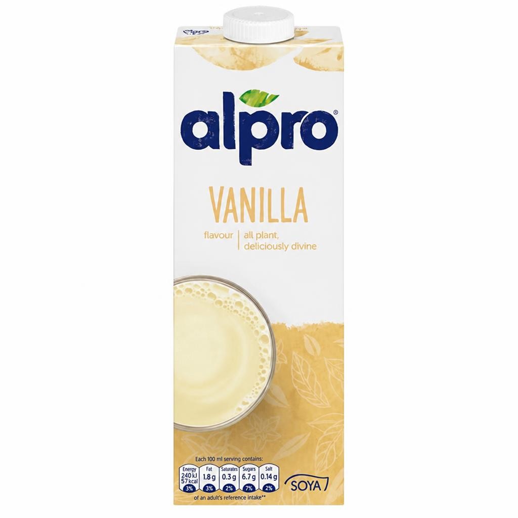 Alpro Soya Vanilla Original Long Life Dairy Free Drink 1L