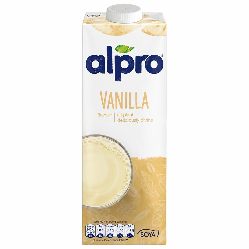 Alpro Soya Vanilla Original Long Life Dairy Free Drink 1L