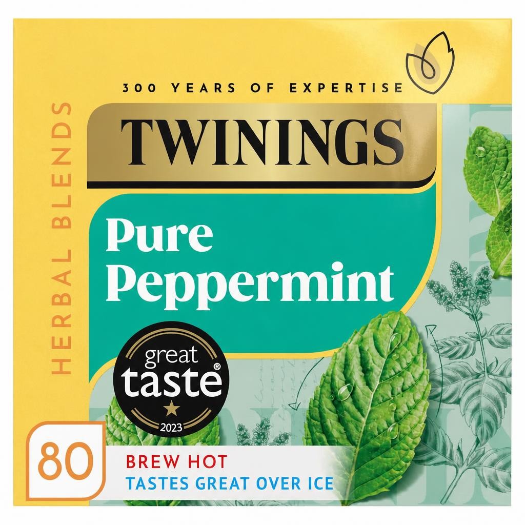 Twinings Peppermint 80 Tea Bags 160G