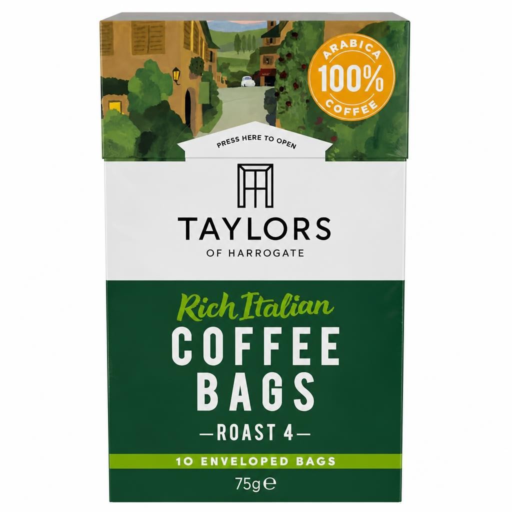 Taylors Italian Coffee Bags 10'S 75G