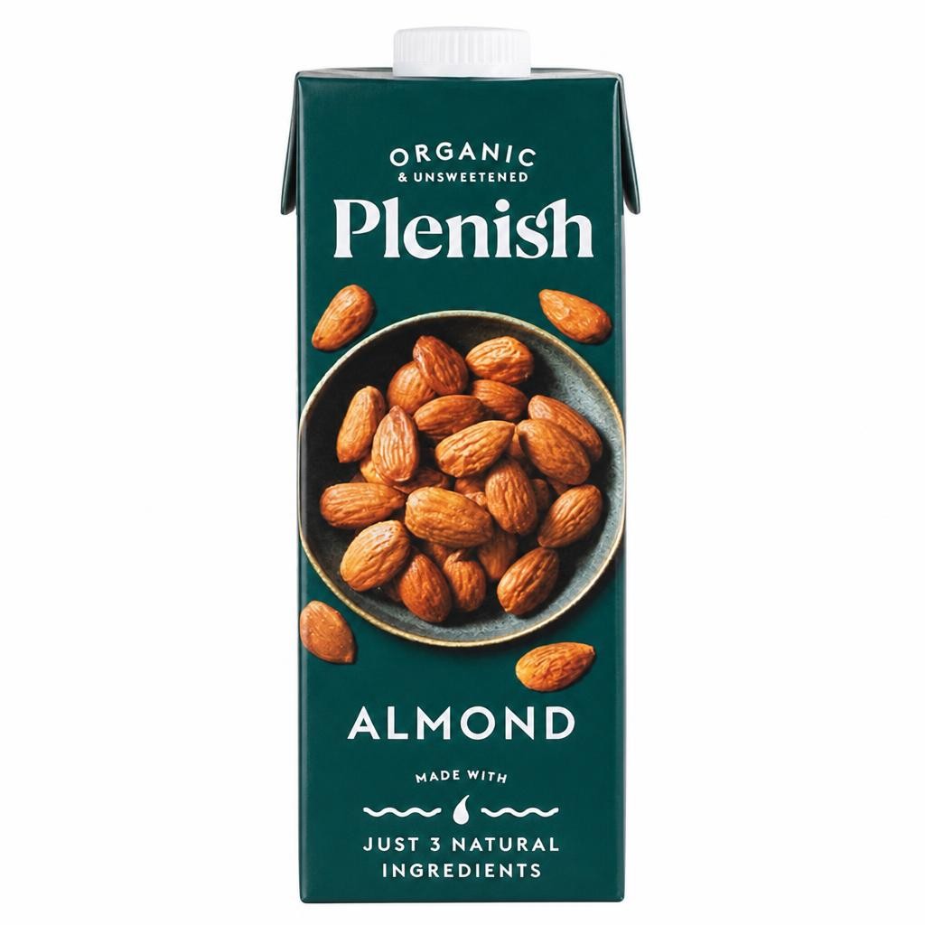 Plenish Organic Almond Longlife Dairy Free Drink 1L