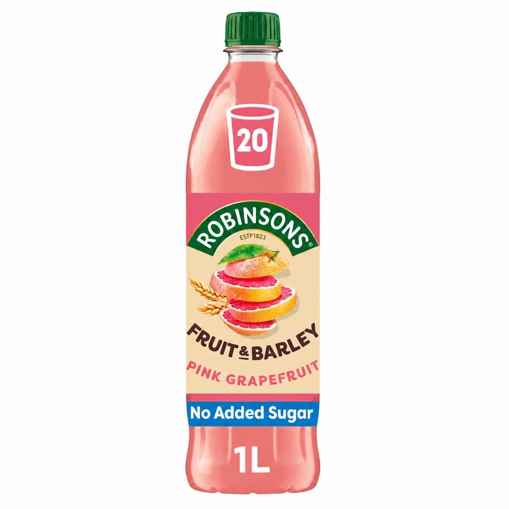 Robinsons Fruit & Barley with Vitamins Pink Grapefruit Squash 1L
