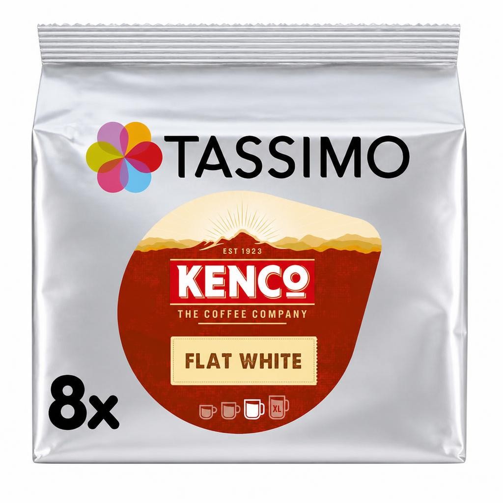 Tassimo Kenco Flat White Pods 8 Pack 220G