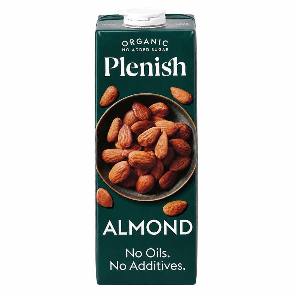 Plenish Organic Almond Milk Dairy Alternative Chilled 1L