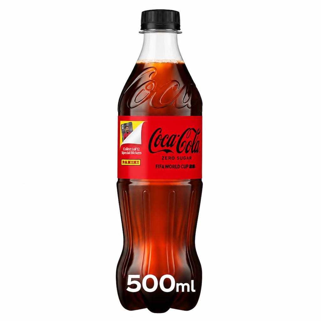 Coca-Cola Zero Sugar Soft Drink Bottle 500 mL