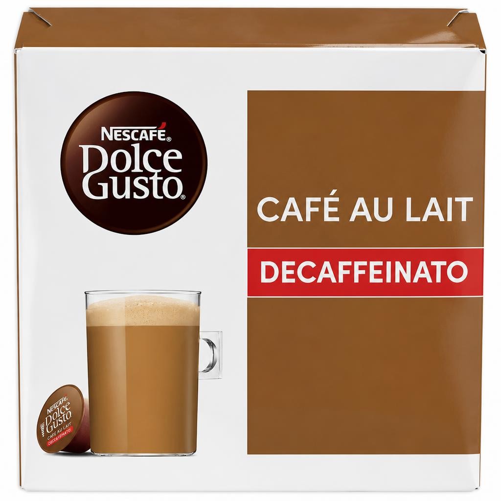 Nescafe Dolce Gusto Cafe Au Lait Decaff Coffee Pods x16 160g