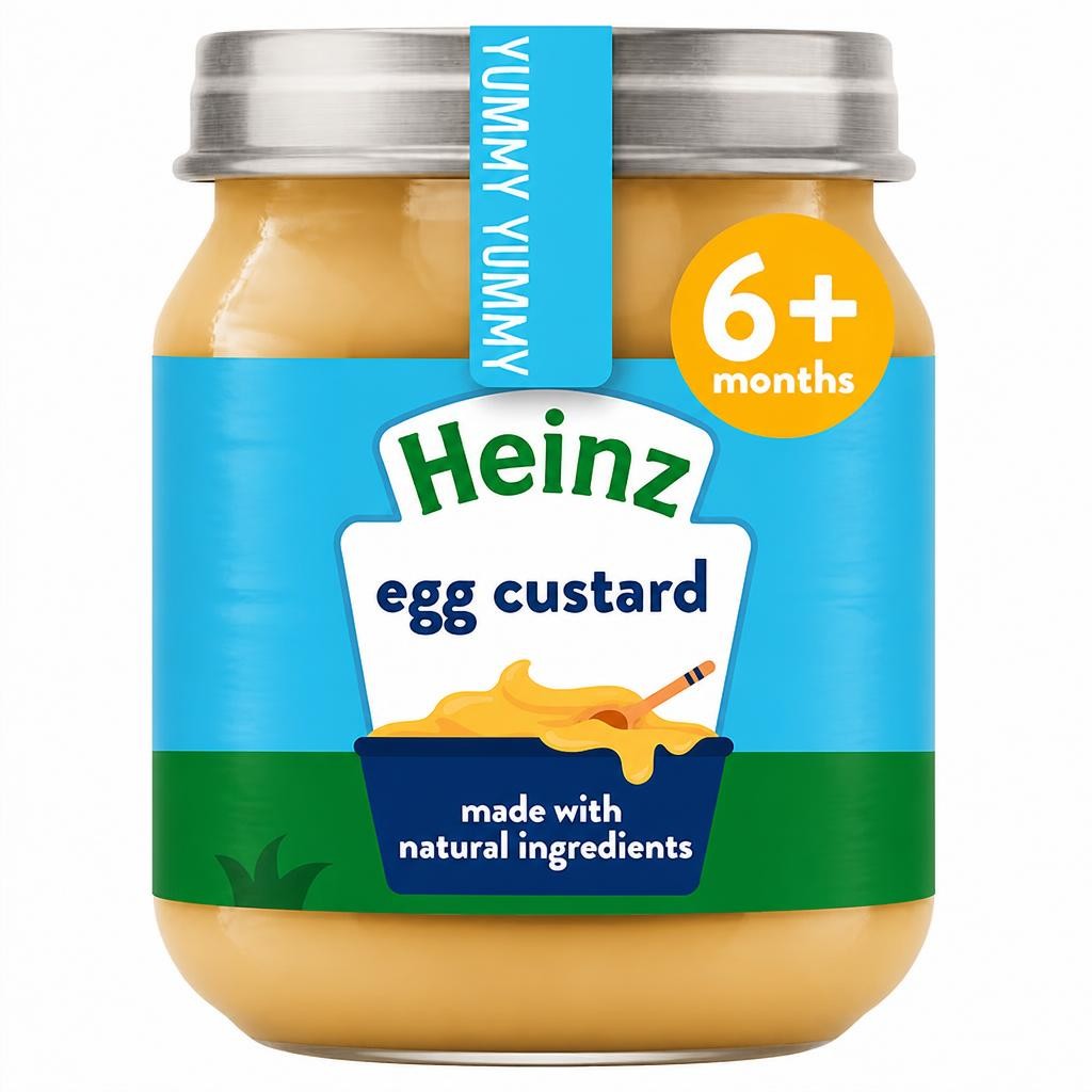Heinz Egg Custard Baby Food Jar 120g