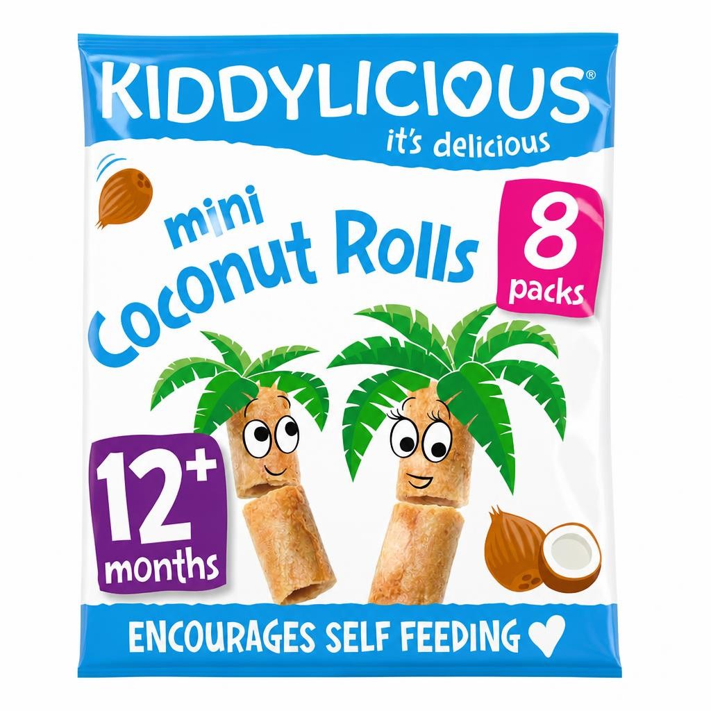 Kiddylicious Coconut Rolls 56G