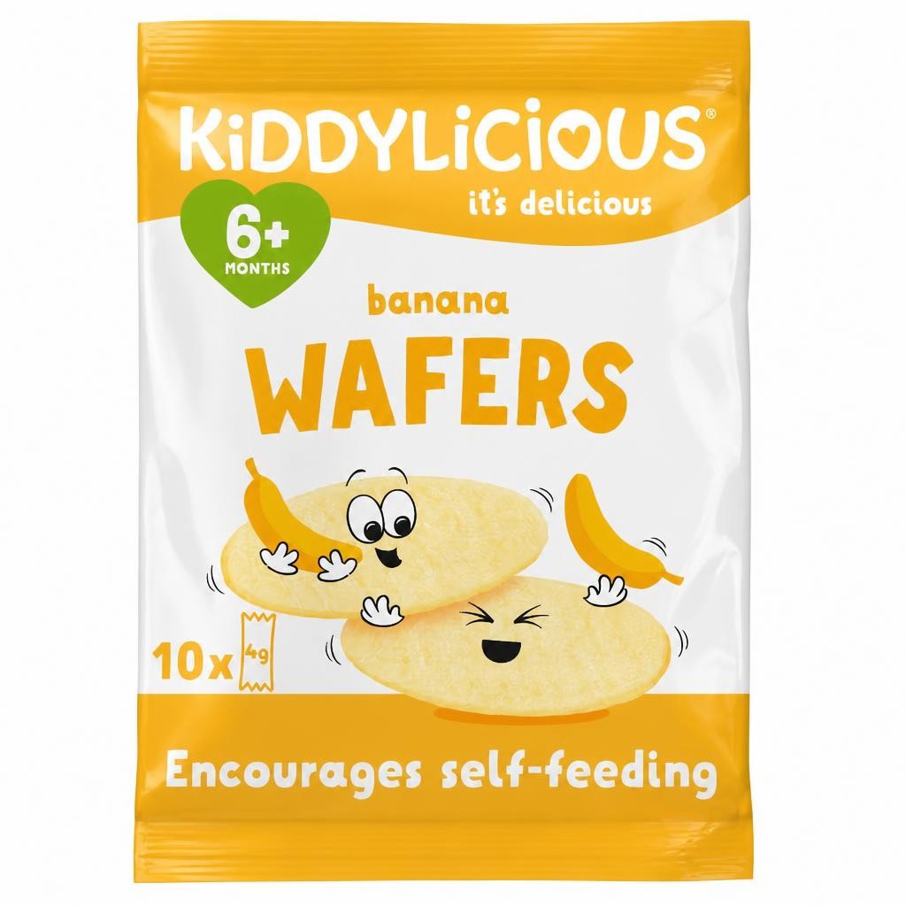 Kiddylicious Wafers Banana 40G