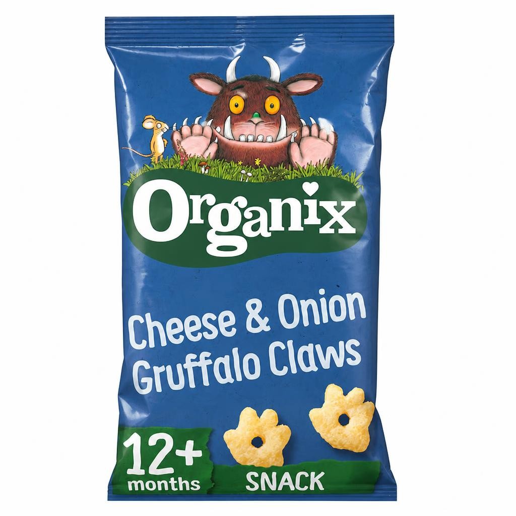 Organix Cheese & Onion Gruffalo Claws 4X15g