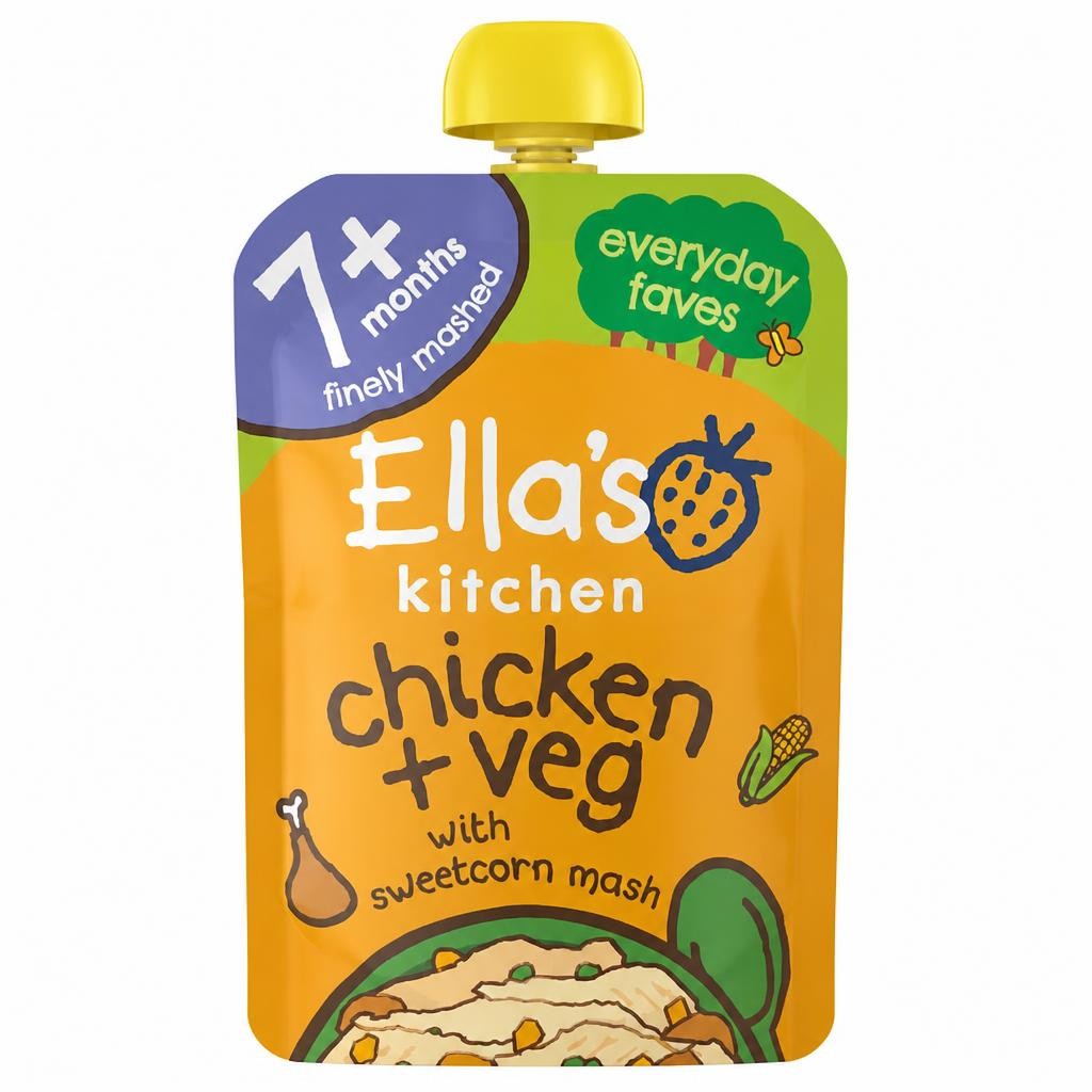 Ella's Kitchen Chicken & Sweetcorn Mash With Herbs 130G