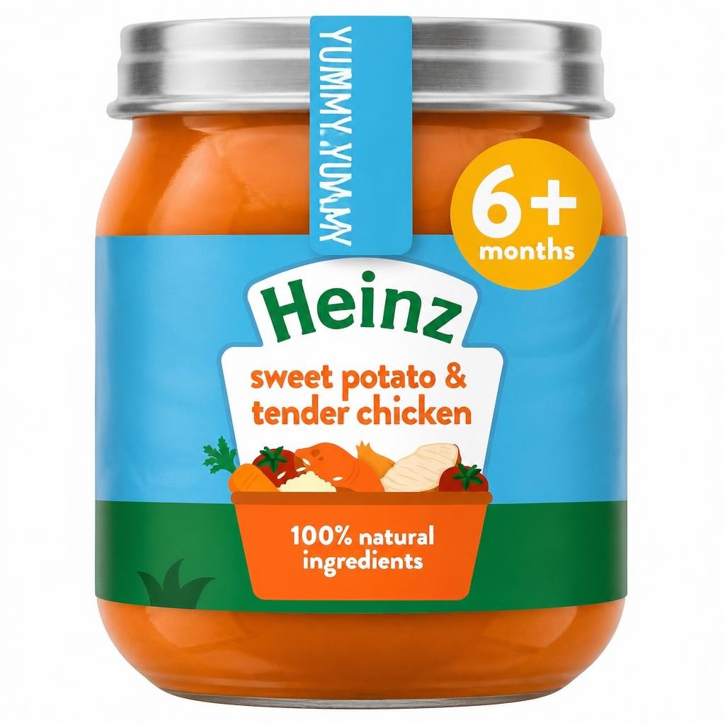 Heinz Sweet Potato & Chicken Baby Food Jar 120g
