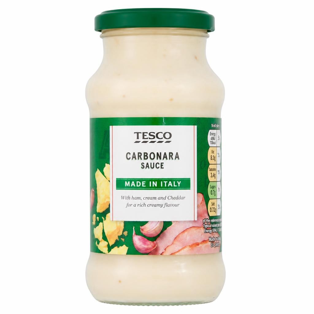 Tesco Carbonara Sauce 340G