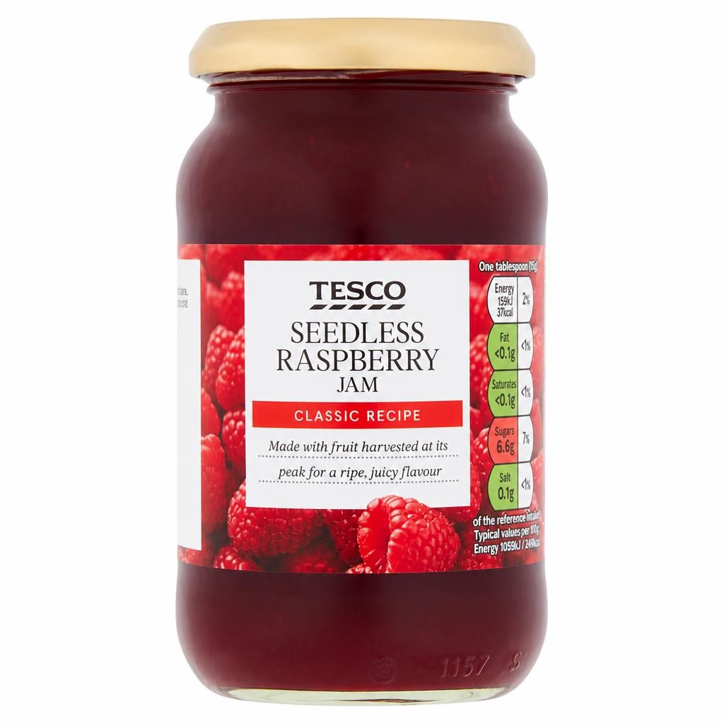 Tesco Seedless Raspberry Jam 454G