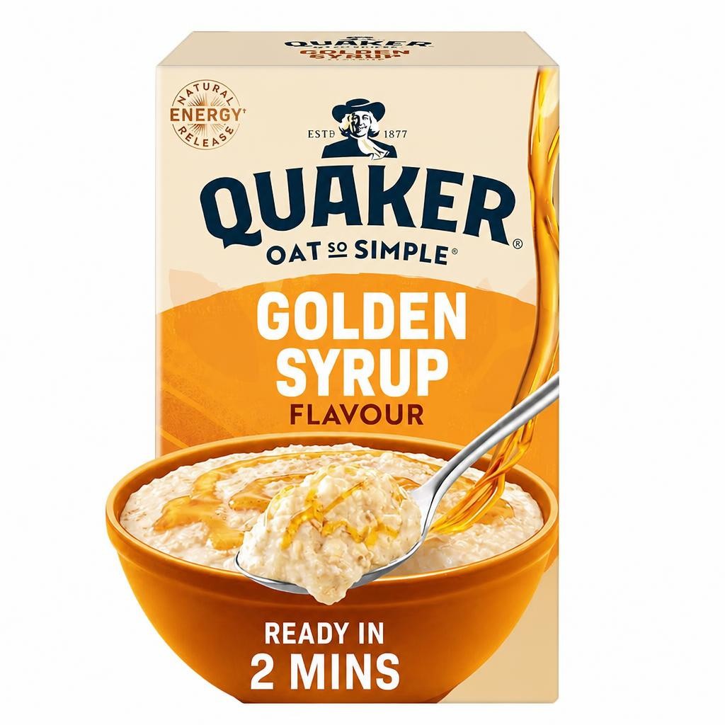 Quaker Oat So Simple Porridge Sachets - Golden Syrup 10x36g