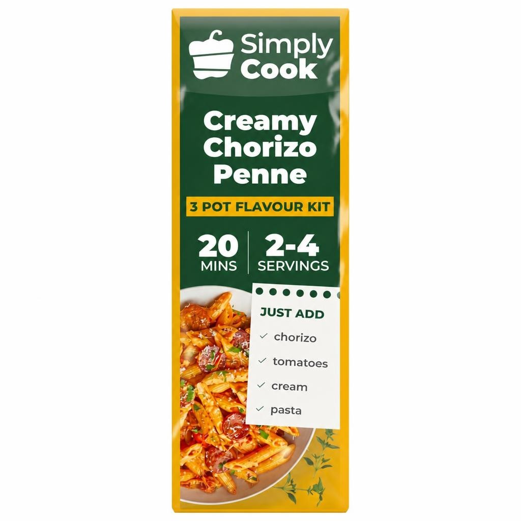 Simply Cook Creamy Chorizo Penne Recipe Kit 39g