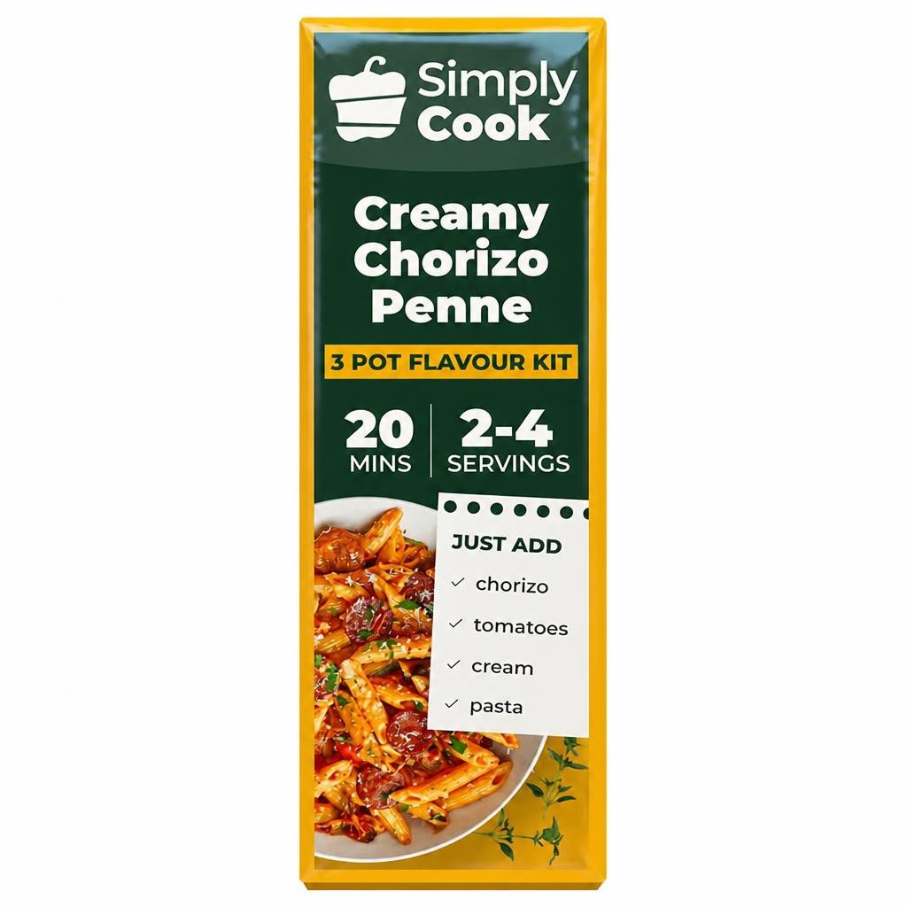 Simply Cook Creamy Chorizo Penne Recipe Kit 39g